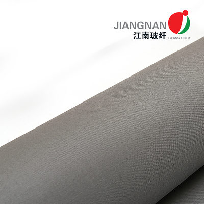 750C Stainless Steel Wire Inserted Fiberglass Fabrics With Both Sides Silicone / Polyurethane  For Fire Curtain