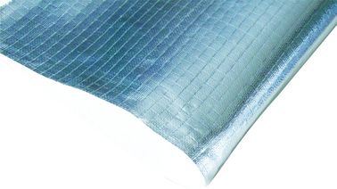 ALFW600 Aluminized Fiberglass Cloth , Aluminum Foil Fiberglass Fabric Thickness 0.6mm
