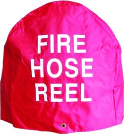Red Color Fire Hose Reel Cover With Gate Shape Fire Hose Reel Protection