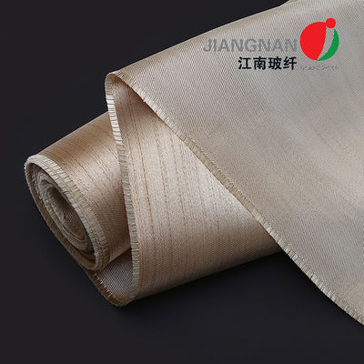 Caramelized Fire Resistant Fiberglass Fabric Satin Weave Heat Treated