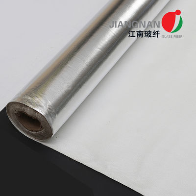 Thermal Insulation Silver Aluminum Fiberglass Cloth Flame Retardant