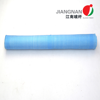 Blue Acrylic Coated 2 Sides Fiberglass Cloth High Temperature Fabric Cloth