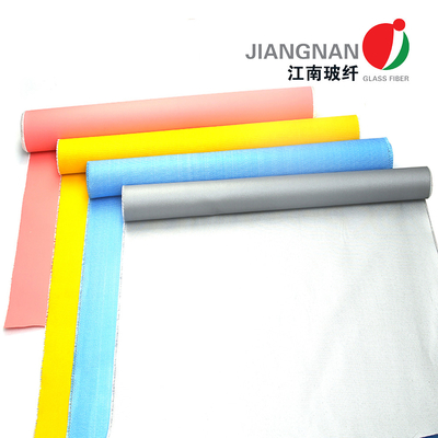 Anti Corrosion Twill  Waterproof Fiberglass Fabric Coated With Silicone 260 ℃ Insulation Materials