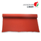 Red 0.4mm High Temp Fiberglass Fire Curtain Fabric Cloth For Building Fire Control System