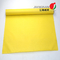 0.4mm High Temp Fiberglass Fire Curtain Fabric Cloth For Fire Yellow Color