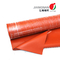 Heat Resistant Silicone Coated Fiberglass Fabric Smooth Surface High Heat Resistance