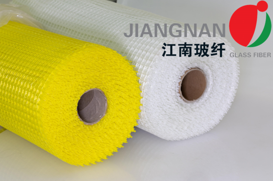 Durable 4*4mm 5*5mm Fiberglass Mesh Leno Woven For Building wall