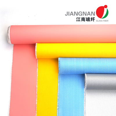 Anti Corrosion Twill  Waterproof Fiberglass Fabric Coated With Silicone 260 ℃ Insulation Materials