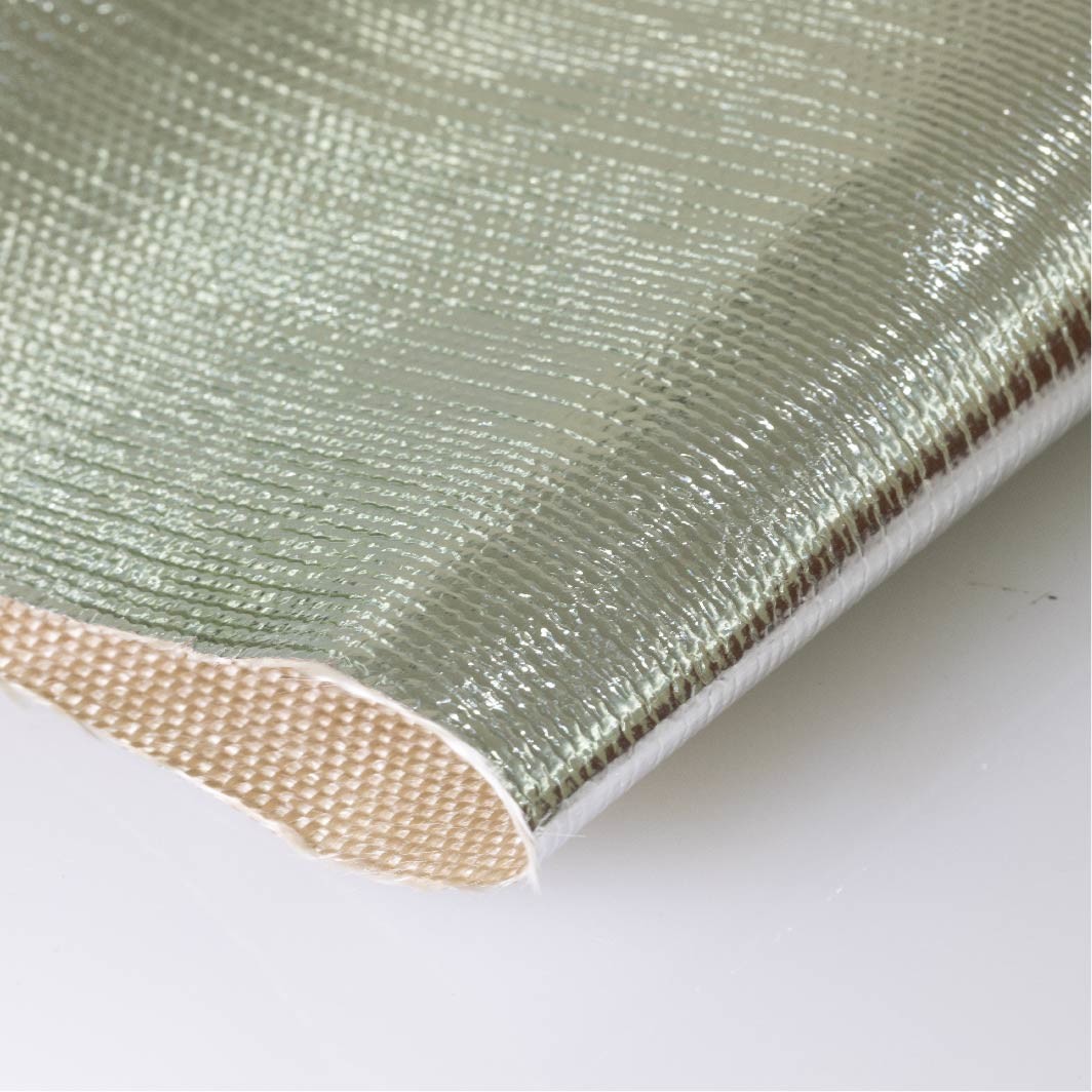 Al2025 600gsm Aluminized Fiberglass Fabric , Glass Fiber Cloth With