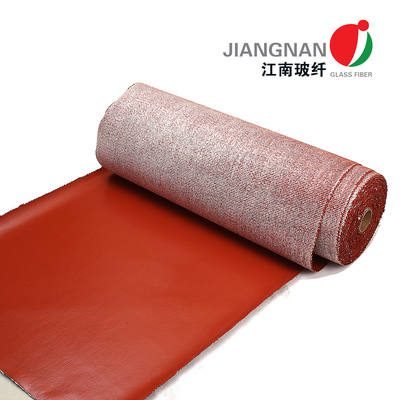 Heavy Duty Silicone Rubber Coated Fiberglass Cloth For Heat Resistance Insulation Sleeve