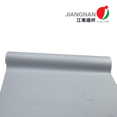 Grey Silicone Fiberglass Cloth Silicone Coated Fiberglass Cloth With Better Abrasion Resistance