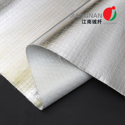 Heat Retardant Aluminum Reinforced Fiberglass Curtains Or Screens With Smooth Surface And Aluminum Foil Or Aluminum Film