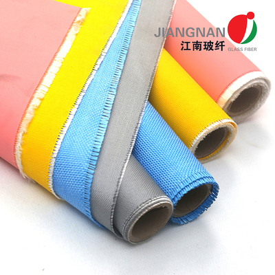 Flameproof 600 G/M2 Silicone Coated Fiberglass Fabric For Heat Insulation