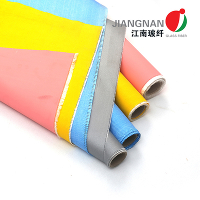 1 Side 18 Oz Silicone Coated Fiberglass Fabric For Heat Insulation Pipe Cover